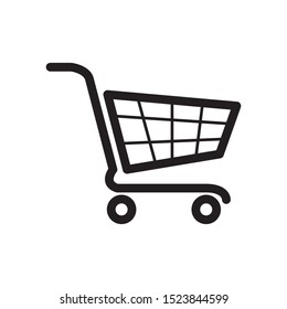 shopping chart icon vector symbol template