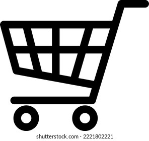 shopping chart icon vector symbol template on white background..eps