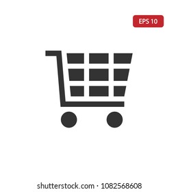 Shopping chart icon,chart vector,shopping sign isolated on white background.Simple purchase  illustration for web and mobile platform.