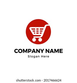 shopping chart logo design template