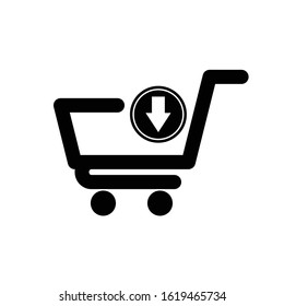 Shopping Chart Symbol Icon Vector Illustration