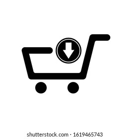 Shopping Chart Symbol Icon Vector Illustration