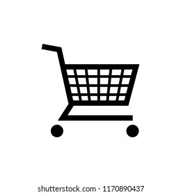 Shopping chart or trolley icon