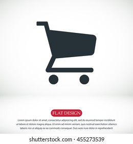 shopping chart vector icon