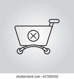 shopping chart vector icon