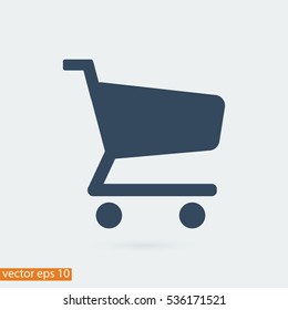 shopping chart vector icon, vector best flat icon, EPS