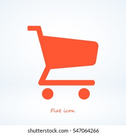 shopping chart vector icon, vector best flat icon, EPS