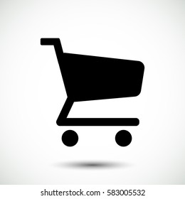 shopping chart vector icon, vector best flat icon, EPS