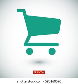 shopping chart vector icon, vector best flat icon, EPS