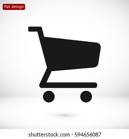 shopping chart vector icon, vector best flat icon, EPS