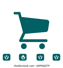shopping chart vector icon, vector best flat icon, EPS