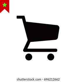 shopping chart vector icon, vector best flat icon, EPS