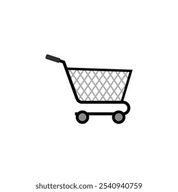 Shopping Chart Vector On White background.
