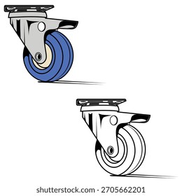 Ilustração do vetor da roda do gráfico de compras.	
