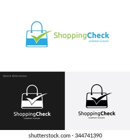 Shopping Check logo,Marketing Logo,Check logo,Vector Logo Template