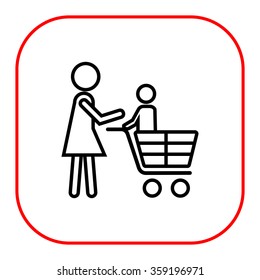 Shopping with child