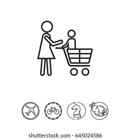 Shopping with child