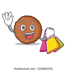 Shopping chocolate biscuit character cartoon