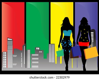 shopping in the city