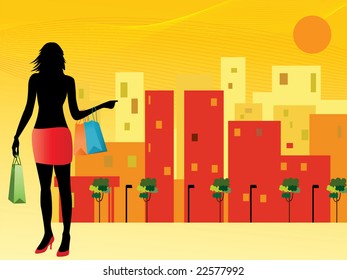 Shopping in the city