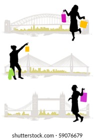shopping in the city