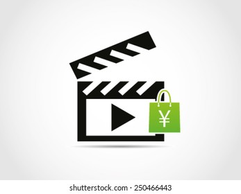 Shopping Clapperboard Movies Item