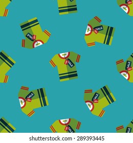shopping clothes flat icon,eps10 seamless pattern background