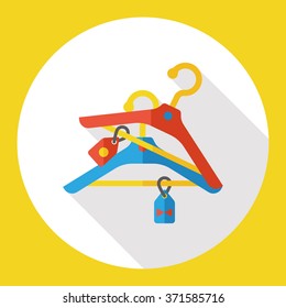 shopping clothes hanger flat icon