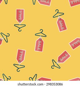 shopping clothes hanger flat icon,eps10 seamless pattern background