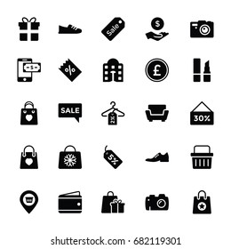 Shopping and Commerce Glyph Vector Icons 1