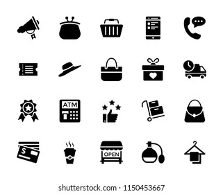 Shopping and Commerce Icon Set 