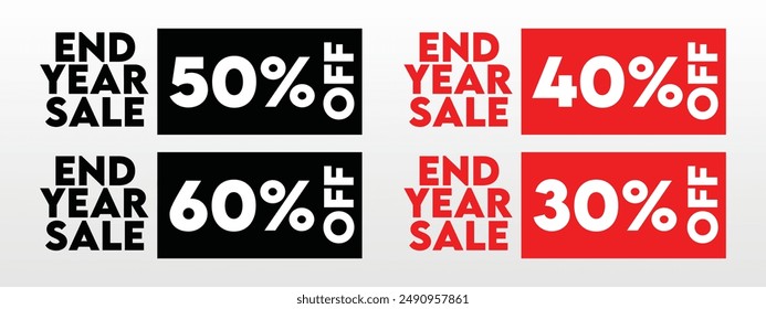 Shopping and commerce vector badge. Sale label badge set with different percent discount