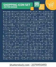 Shopping And Commerce vector Icon Set