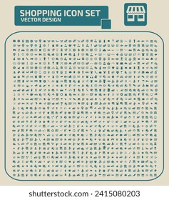 Shopping And Commerce Vector Icon Set