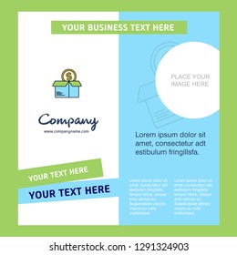 Shopping  Company Brochure Template. Vector Busienss Template
