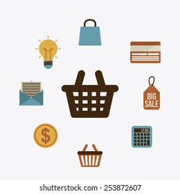 shopping concept design, vector illustration eps10 graphic 