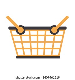 shopping concept element basket cartoon vector illustration graphic design