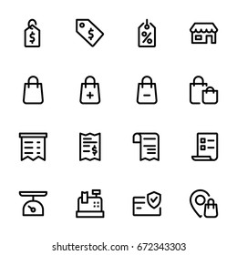 Shopping concept - Icon collection