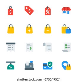 Shopping concept - Icon collection