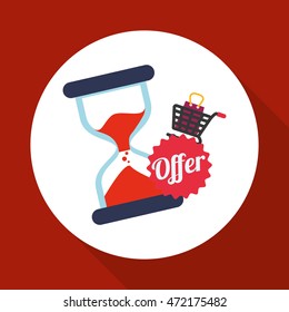 Shopping concept with icon design, vector illustration 10 eps graphic.
