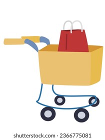 Ilustraciones del concepto de compras. Conjunto de ilustraciones de hombres y mujeres en diversas actividades de compras en línea, comercio electrónico, venta, pedido de productos y entrega. Vector para diseño gráfico y web.