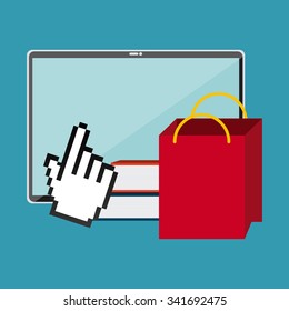 Shopping concept with money  icons design, vector illustration 10 eps graphic