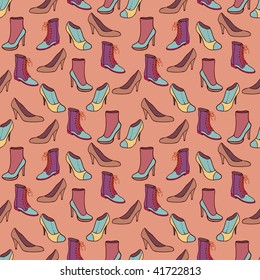 Shopping concept. Seamless pattern