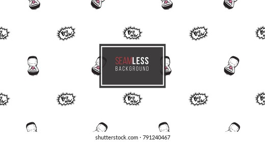 Shopping concept. Vector buy now label and engagement ring box seamless pattern. Fashion illustration, patches, stickers. Hand drawn background.