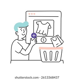 Shopping Concept Vector Style Illustration 