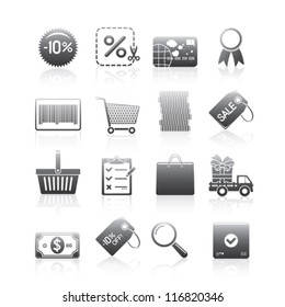 Shopping And Consumer Icons Set