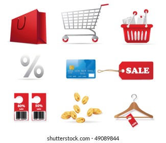 Shopping and Consumerism Icon Set