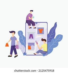 shopping convenience illustration the marketplace