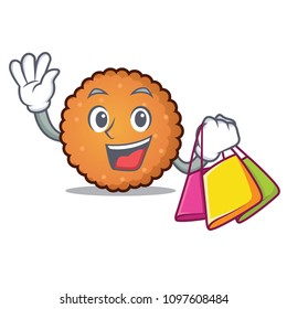 Shopping cookies character cartoon style