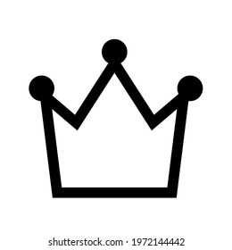 Shopping crown simple isolated icon for apps and websites